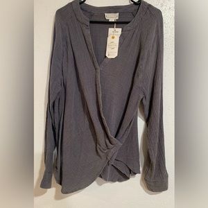 NWT! Loveriche Medium Gray/Grey Cardigan